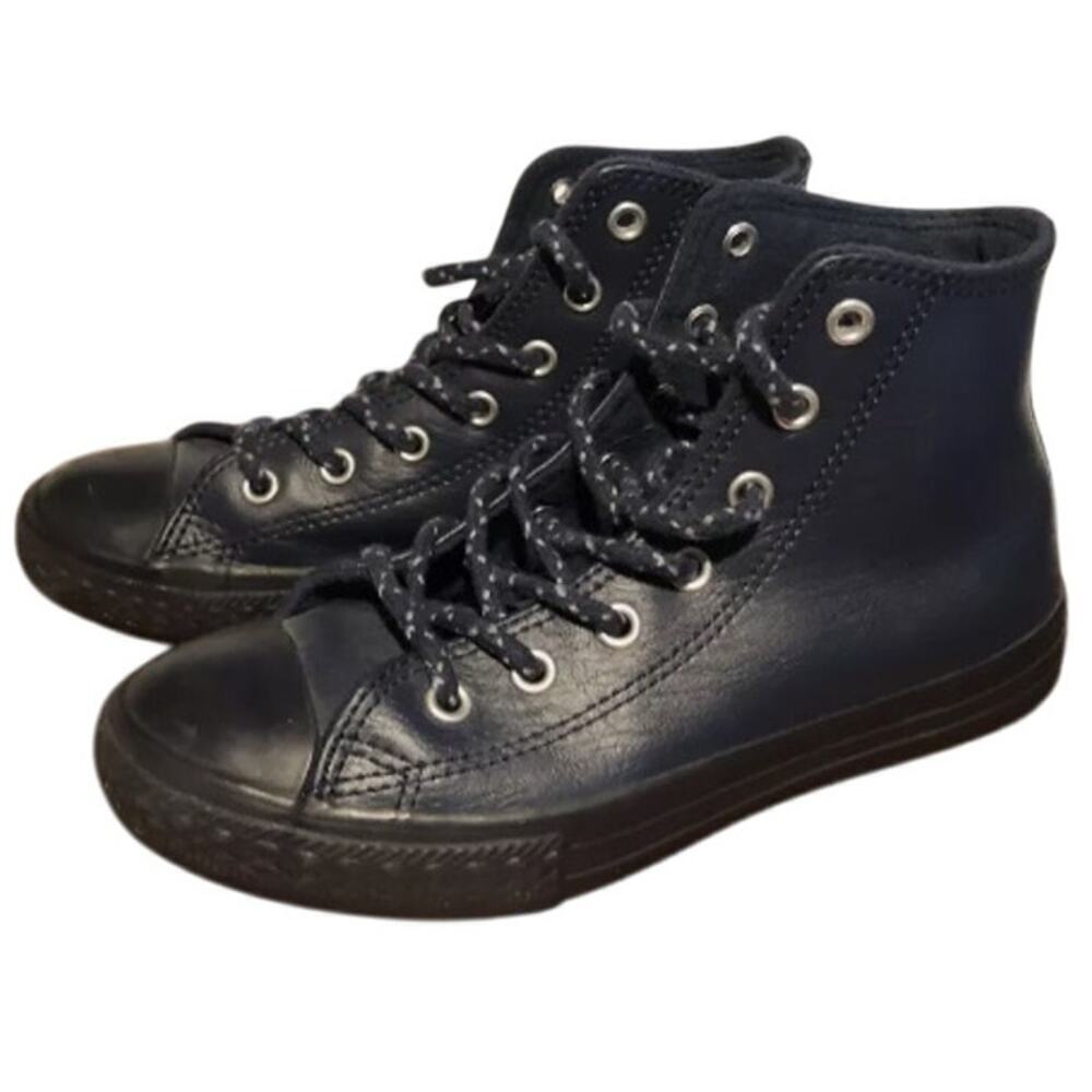 Converse Blue Black KID Youth Size 7 Chuck Taylor Hi-Top Sneaker Skater School